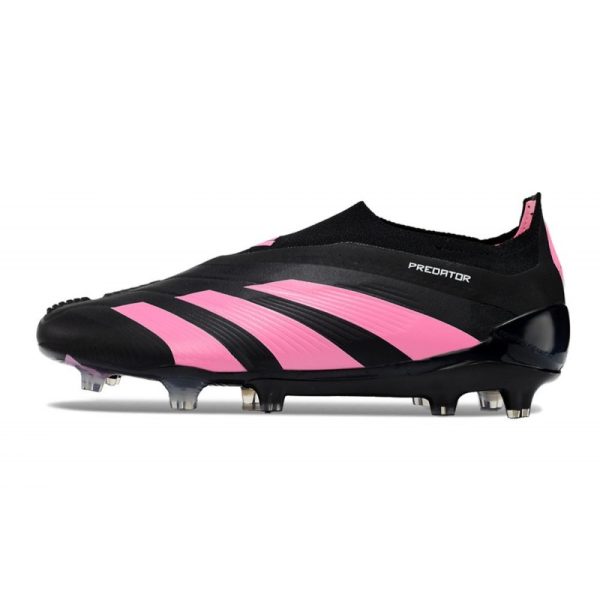 adidas Botas Futbol Predator Elite Laceless FG Negro Rosa