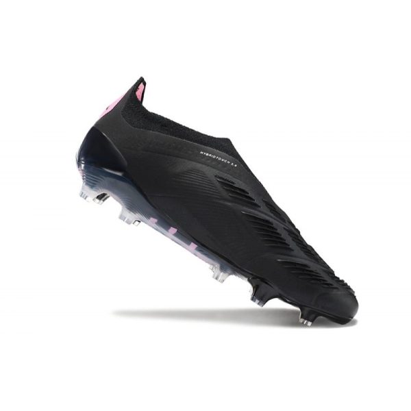 adidas Botas Futbol Predator Elite Laceless FG Negro Rosa
