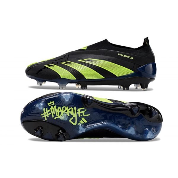 adidas Botas Futbol Predator Elite Laceless FG Negro Verde