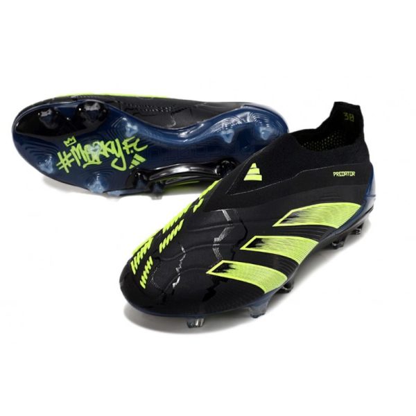 adidas Botas Futbol Predator Elite Laceless FG Negro Verde