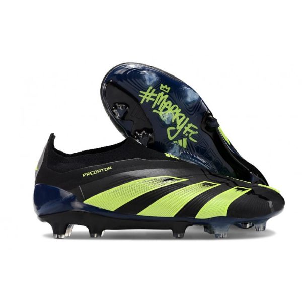 Botas de Fútbol adidas Predator Elite Laceless FG Negro Verde
