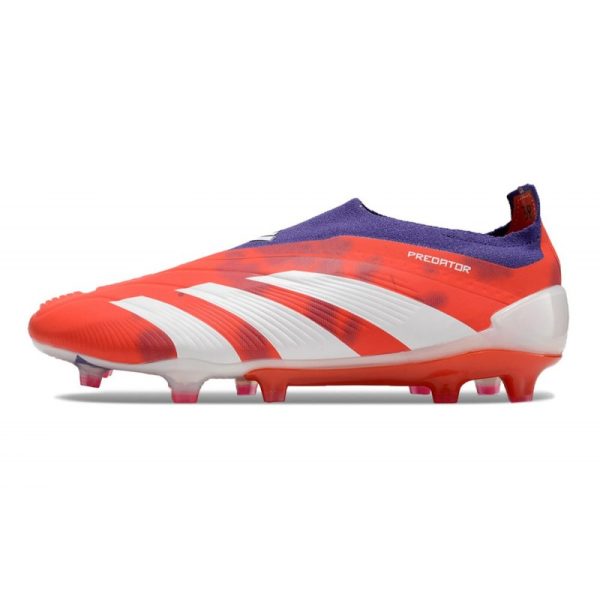 adidas Botas Futbol Predator Elite Laceless FG Rojo Blanco