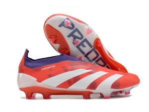 Botas de Fútbol adidas Predator Elite Laceless FG Rojo Blanco