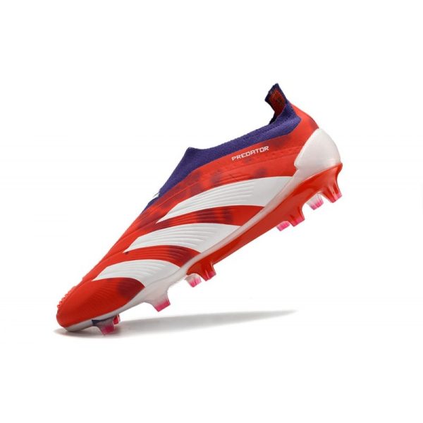 adidas Botas Futbol Predator Elite Laceless FG Rojo Blanco