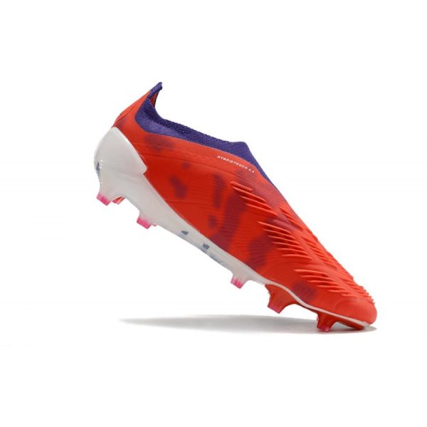 adidas Botas Futbol Predator Elite Laceless FG Rojo Blanco