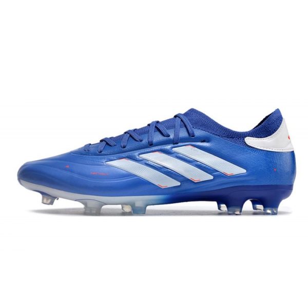 adidas Copa Pure II + Elite FG Lucid Azul Blanco Solar Rojo
