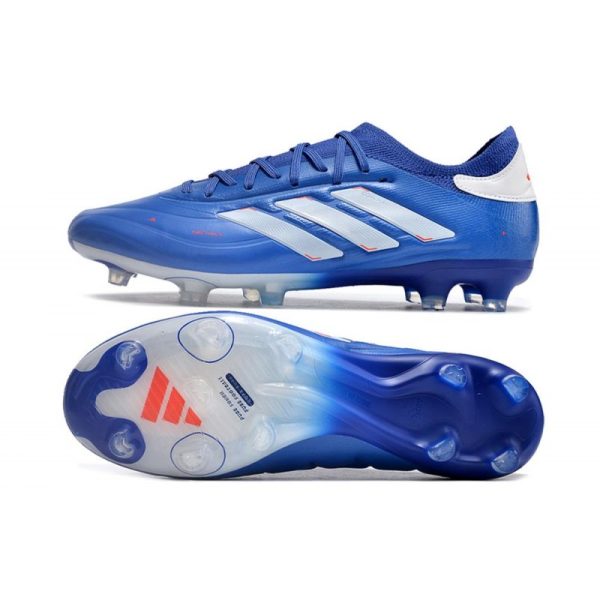 adidas Copa Pure II + Elite FG Lucid Azul Blanco Solar Rojo