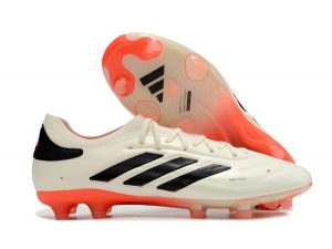 Botas de Fútbol adidas Copa Pure II + Elite FG Marfil Negro Rojo