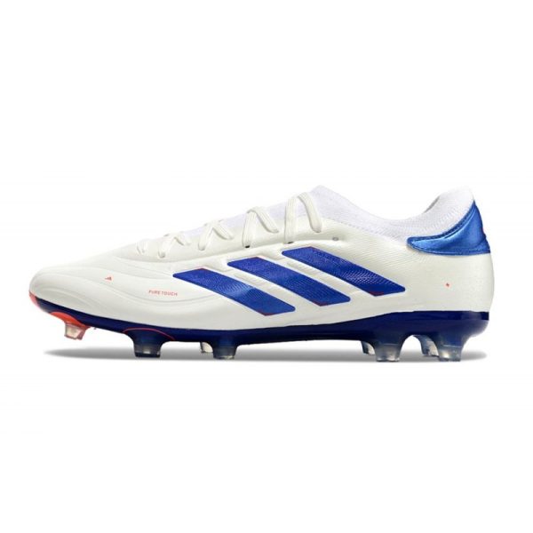 adidas Copa Pure II + Elite FG Piel Ftwr Blanco Azul Lúcido Rojo