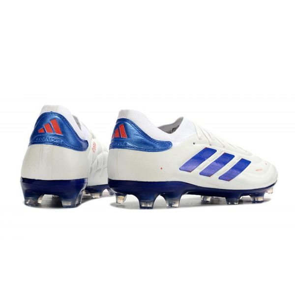 adidas Copa Pure II + Elite FG Piel Ftwr Blanco Azul Lúcido Rojo