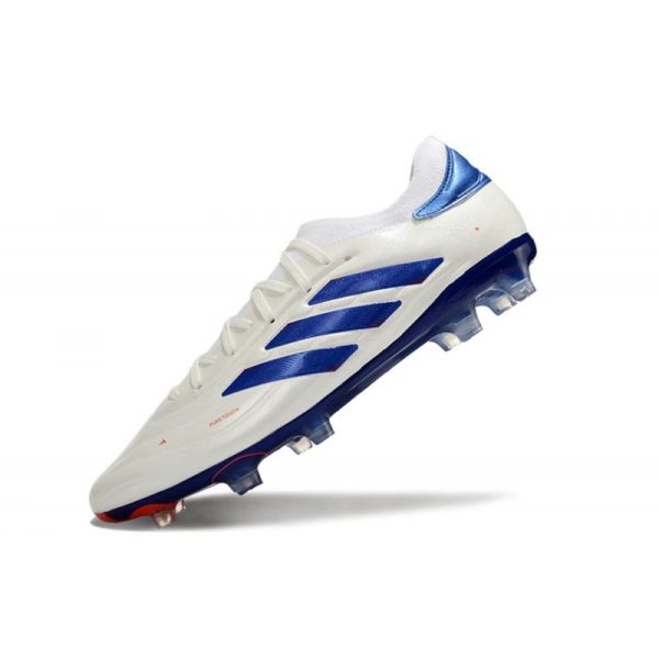 adidas Copa Pure II + Elite FG Piel Ftwr Blanco Azul Lúcido Rojo