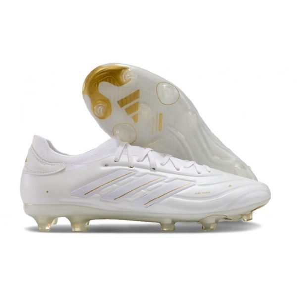 Botas de Fútbol adidas Copa Pure II + Elite FG Marfil Negro Rojo