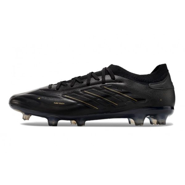 adidas Copa Pure II + Elite FG Piel Negro Carbón Dorado Met