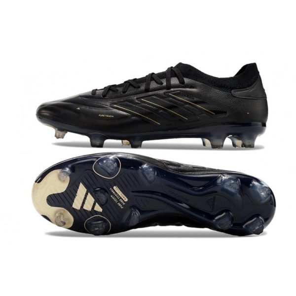 adidas Copa Pure II + Elite FG Piel Negro Carbón Dorado Met
