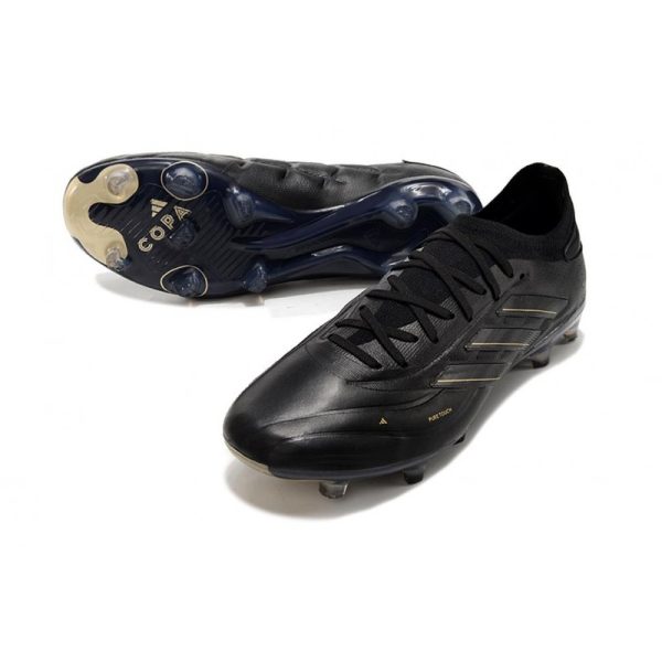 adidas Copa Pure II + Elite FG Piel Negro Carbón Dorado Met
