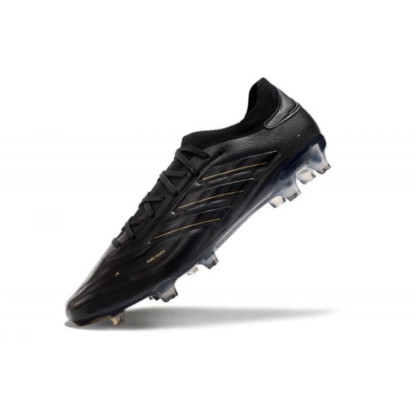 adidas Copa Pure II + Elite FG Piel Negro Carbón Dorado Met