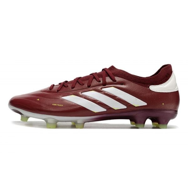 adidas Copa Pure II + Elite FG Sombra Rojo Blanco Team Amarillo Solar