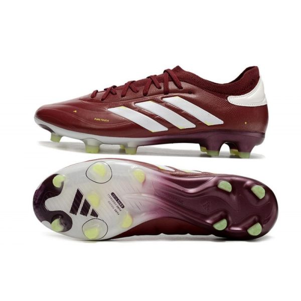 adidas Copa Pure II + Elite FG Sombra Rojo Blanco Team Amarillo Solar