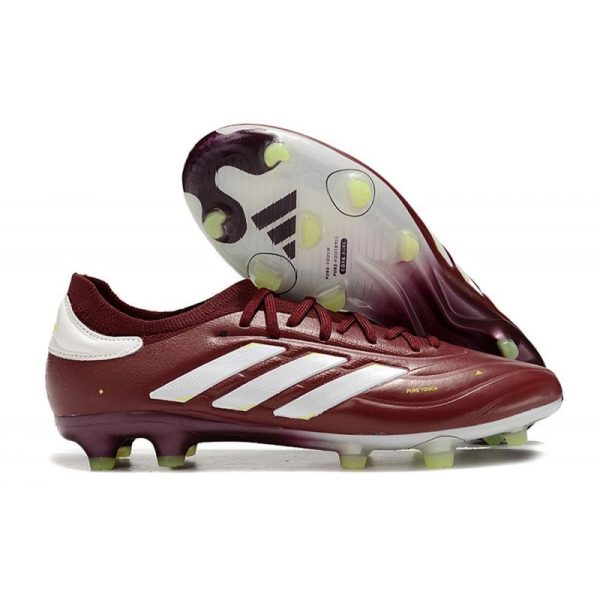 Botas de Fútbol adidas Copa Pure II + Elite FG Sombra Rojo Blanco