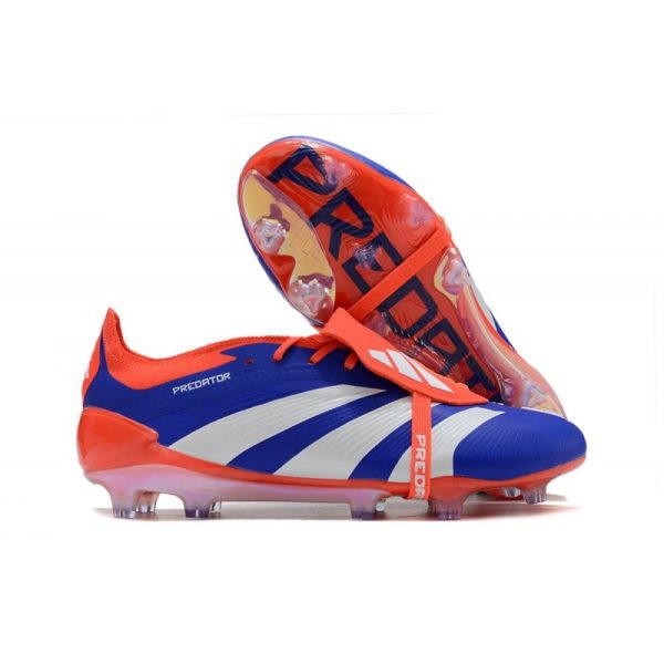 Botas de Fútbol adidas Predator Elite FT FG Azul Lúcido Ftwr Blanco Rojo Solar