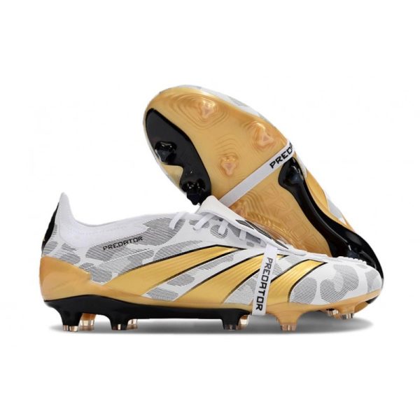 Botas de Fútbol adidas Predator Elite FT FG Blanco Negro Oro