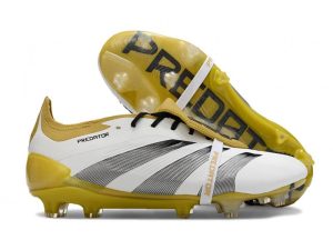 Botas de Fútbol adidas Predator Elite FT FG Blanco Oro Plata