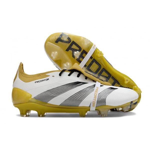 Botas de Fútbol adidas Predator Elite FT FG Blanco Oro Plata