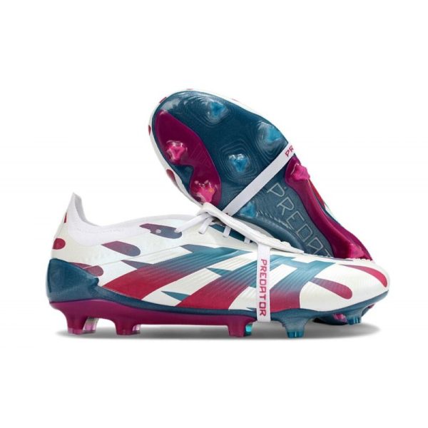 Botas de Fútbol adidas Predator Elite FT FG Blanco Rojo Azul