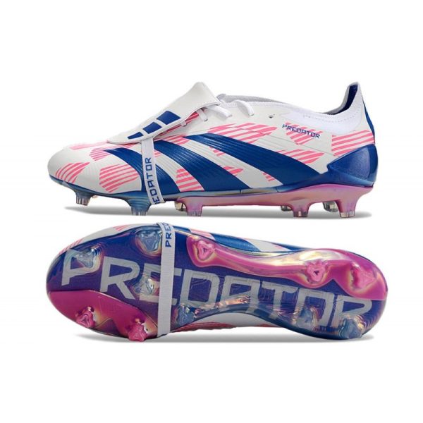 adidas Predator Elite FT FG Ftwr Blanco Solar Azul Solar Rosa