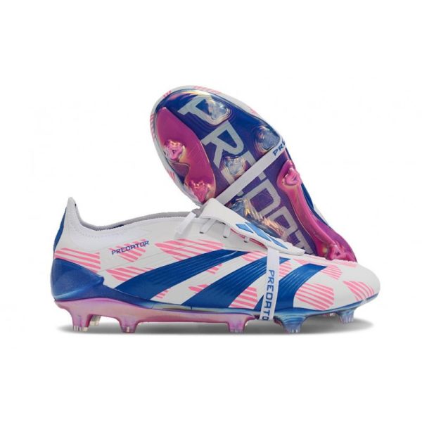 Zapatillas Para Futbol adidas Predator Elite FT FG Ftwr Blanco Solar Azul Solar Rosa
