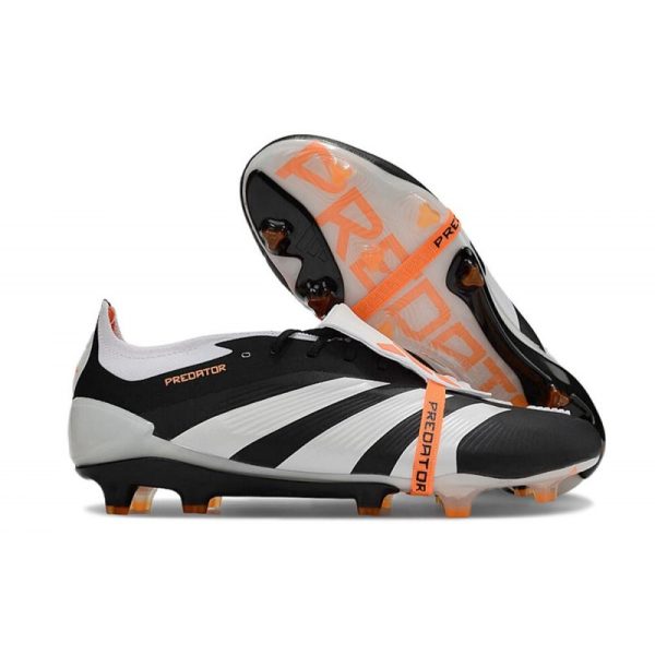 Botas de Fútbol adidas Predator Elite FT FG Negro Blanco Naranja