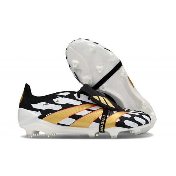 Botas de Fútbol adidas Predator Elite FT FG Negro Blanco Oro