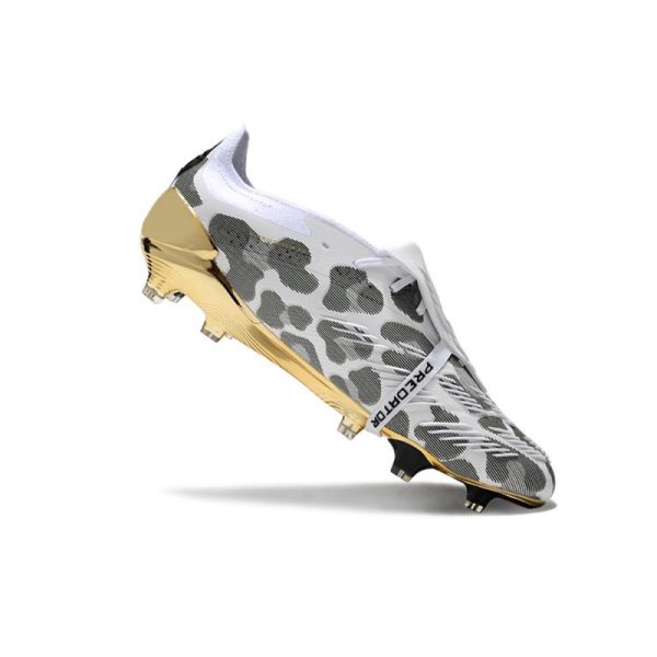 adidas Predator Elite Foldover Tongue FG Blanco Oro Gris