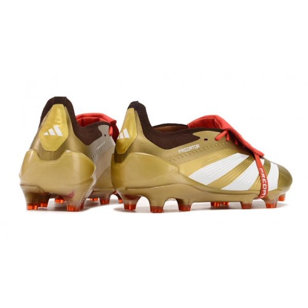adidas Predator Elite Foldover Tongue FG Dorado Blanco Rojo