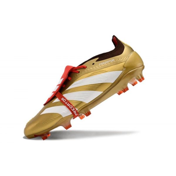 adidas Predator Elite Foldover Tongue FG Dorado Blanco Rojo