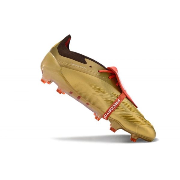 adidas Predator Elite Foldover Tongue FG Dorado Blanco Rojo