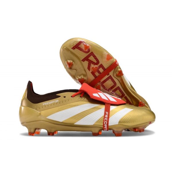 Botas de Fútbol adidas Predator Elite Foldover Tongue FG Dorado