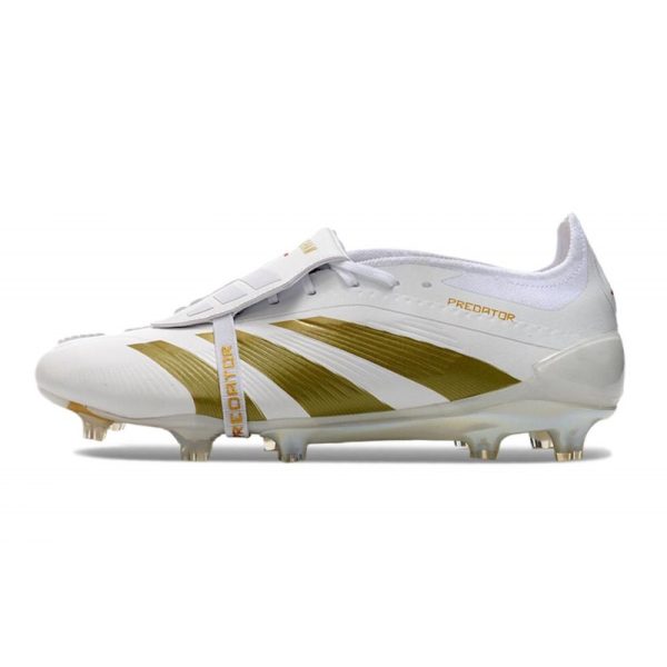 adidas Predator Elite Foldover Tongue FG Ftwr Blanco Dorado Met