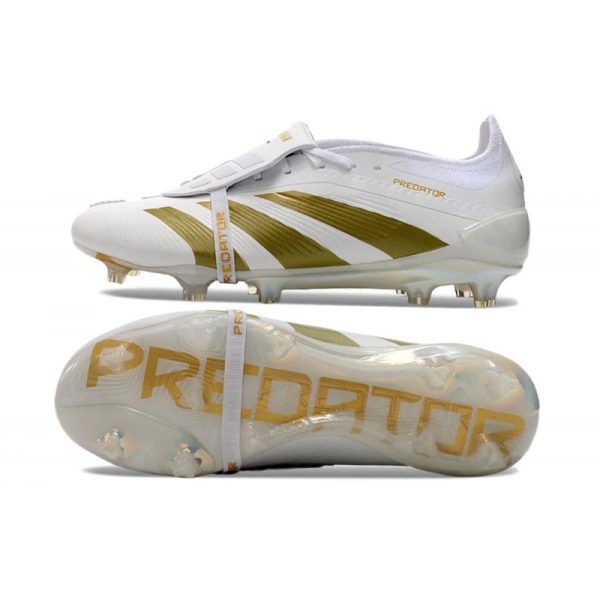adidas Predator Elite Foldover Tongue FG Ftwr Blanco Dorado Met