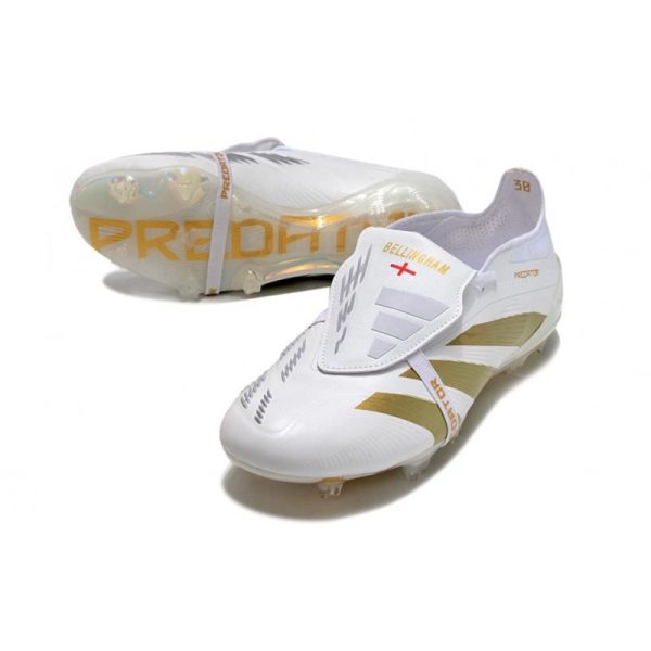adidas Predator Elite Foldover Tongue FG Ftwr Blanco Dorado Met