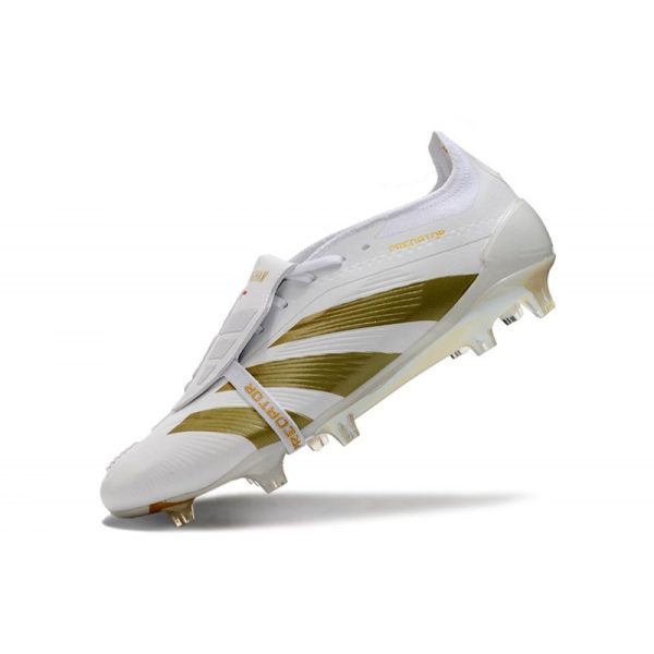 adidas Predator Elite Foldover Tongue FG Ftwr Blanco Dorado Met