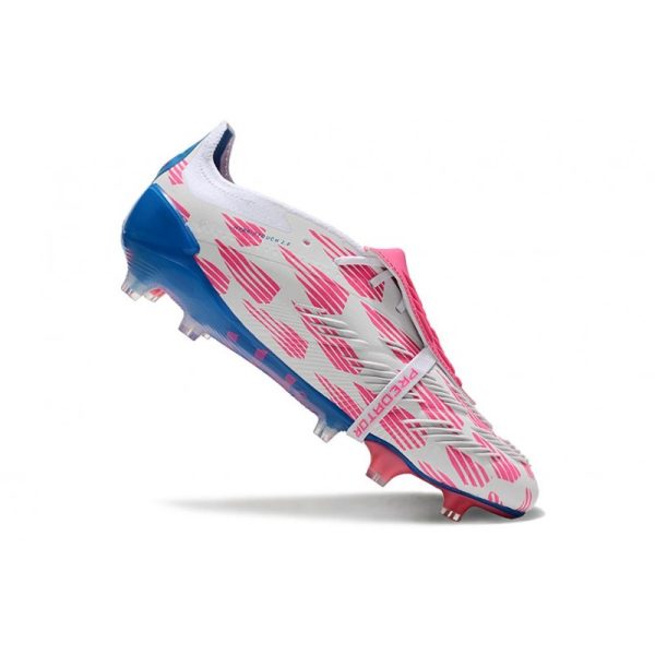 adidas Predator Elite Foldover Tongue FG Ftwr Blanco Solar Azul Solar Rosa