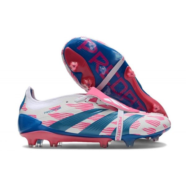 Botas de Fútbol adidas Predator Elite Foldover Tongue FG Ftwr Blanco Solar Azul