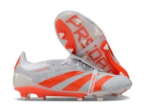Botas de Fútbol adidas Predator Elite Foldover Tongue FG Gris Rojo