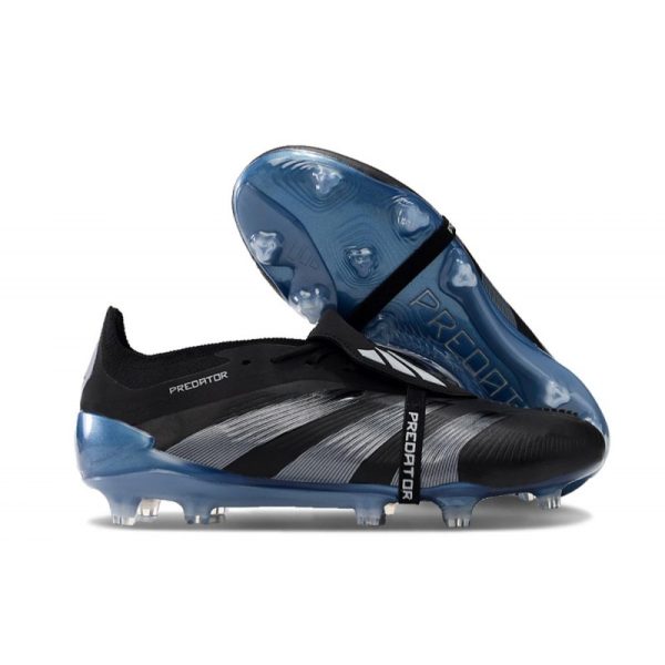 Botas de Fútbol adidas Predator Elite Foldover Tongue FG Negro Azul