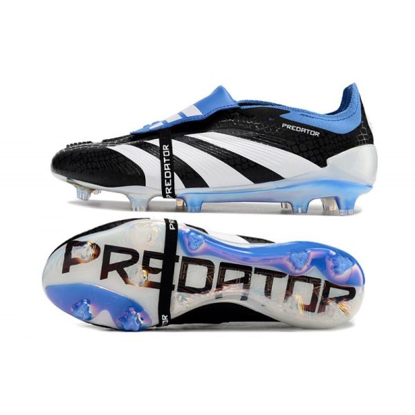 adidas Predator Elite Foldover Tongue FG Negro Blanco Azul