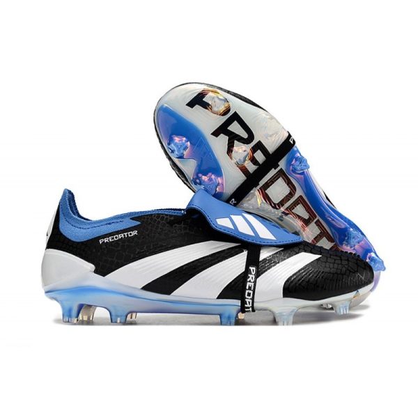 Zapatillas Para Futbol adidas Predator Elite Foldover Tongue FG Negro Blanco Azul