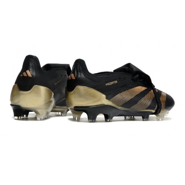 adidas Predator Elite Foldover Tongue FG Negro Carbón Dorado Met