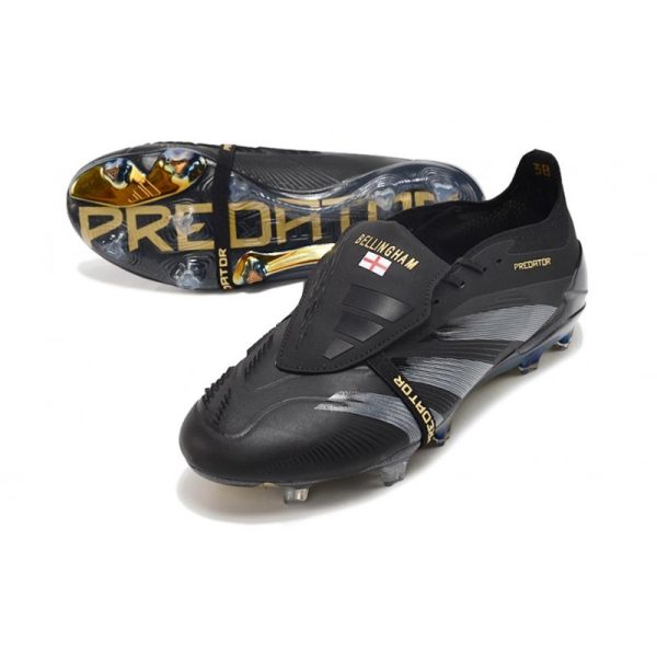adidas Predator Elite Foldover Tongue FG Negro Carbón Dorado Met