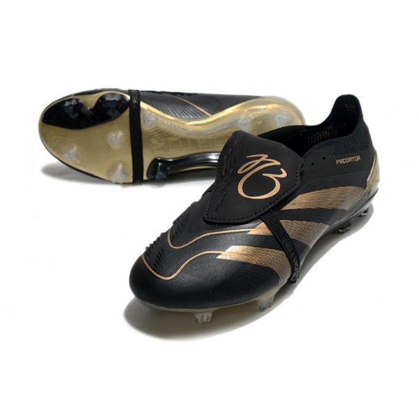 adidas Predator Elite Foldover Tongue FG Negro Carbón Dorado Met